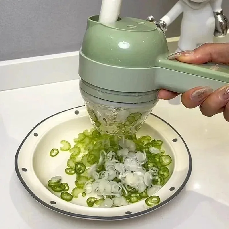 Health Wellness Lifestyle - Electric Vegetable Slicer Cutter USB Wireless