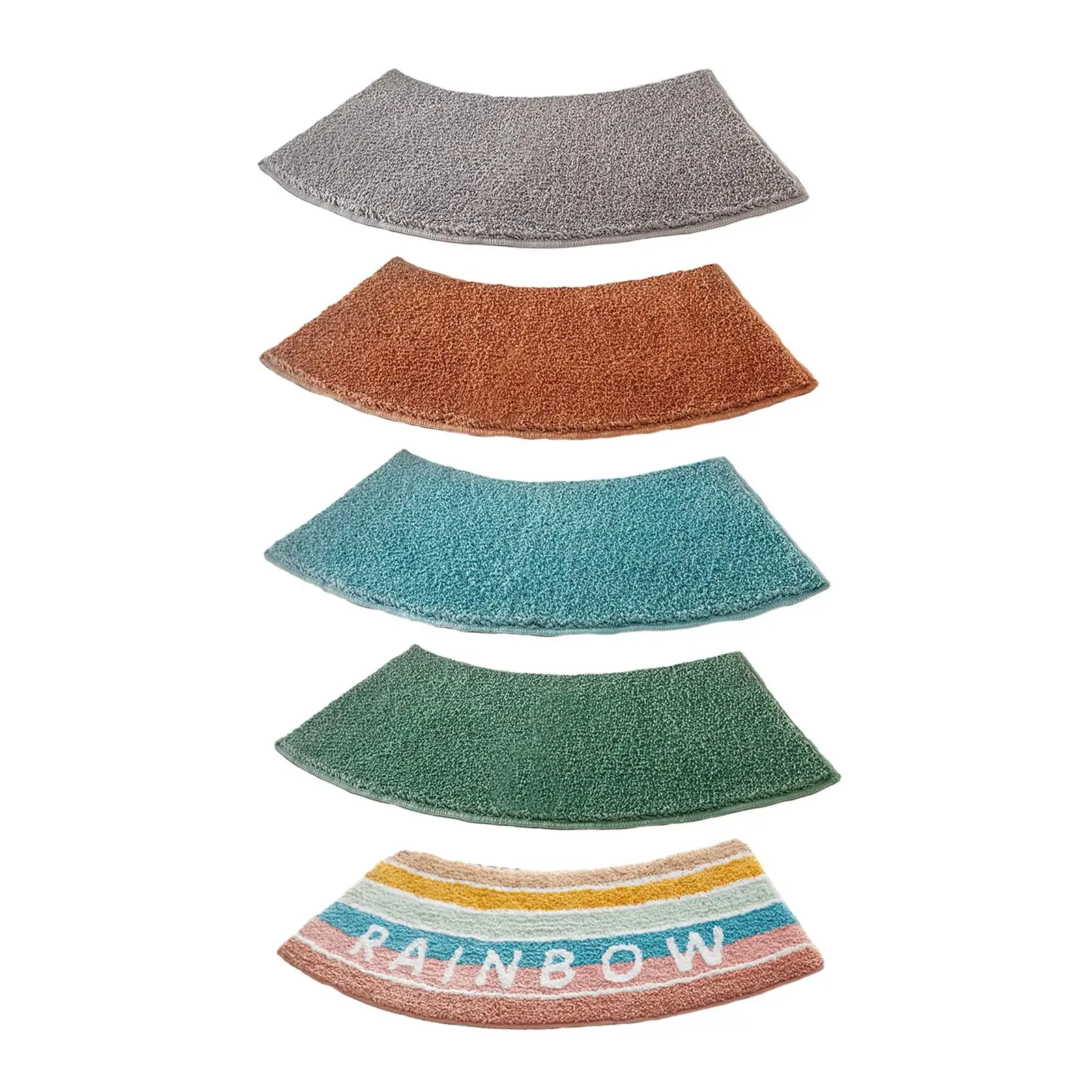 Curved Shower Mat Toilet Rug B - огляд і ціна Bamboo Bath Mat