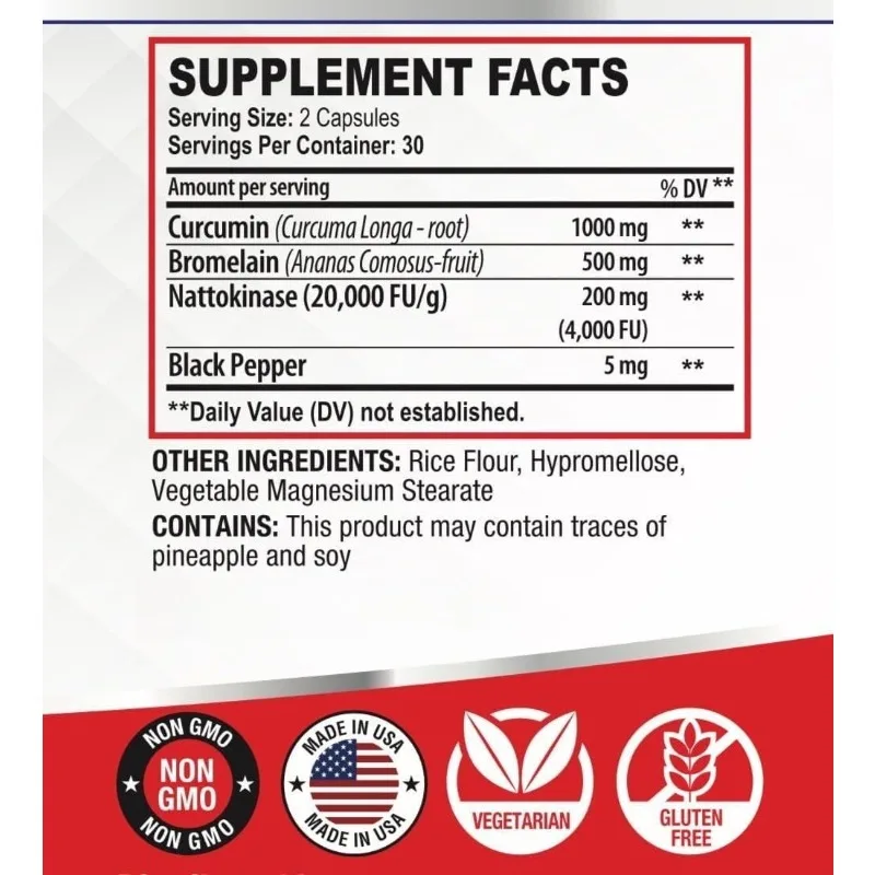 Nattokinase 4000Fu, Bromelain  - огляд і ціна Health & Wellness Unlimited