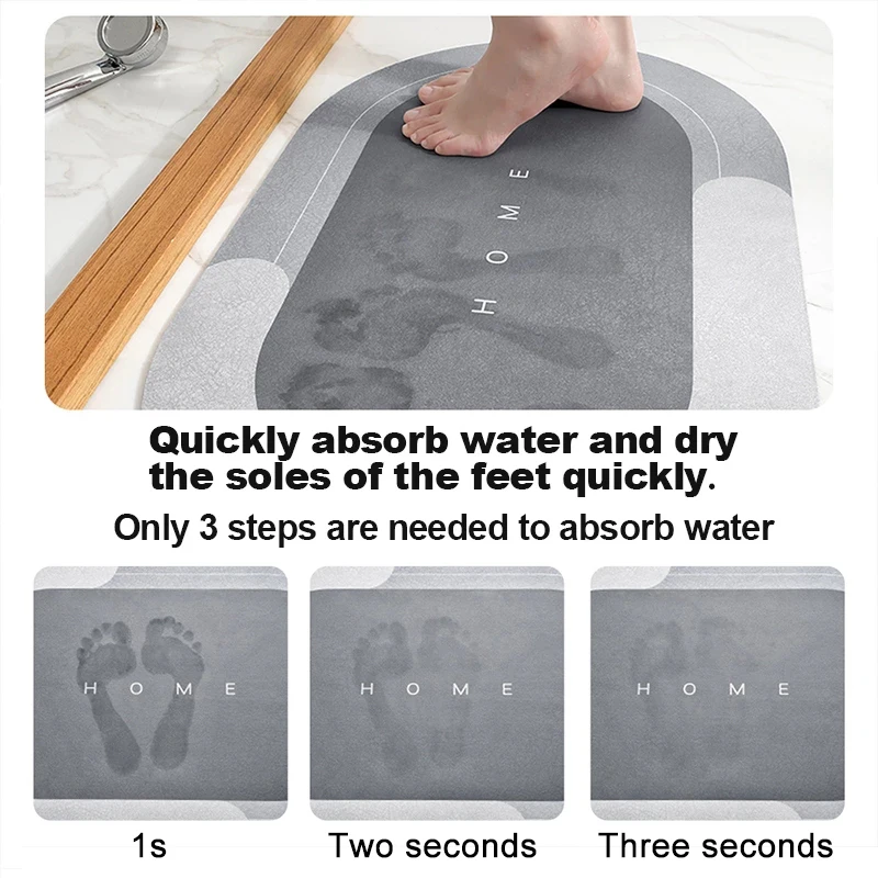Bath Mat Super Absorbent Non S - огляд і ціна Bamboo Bath Mat